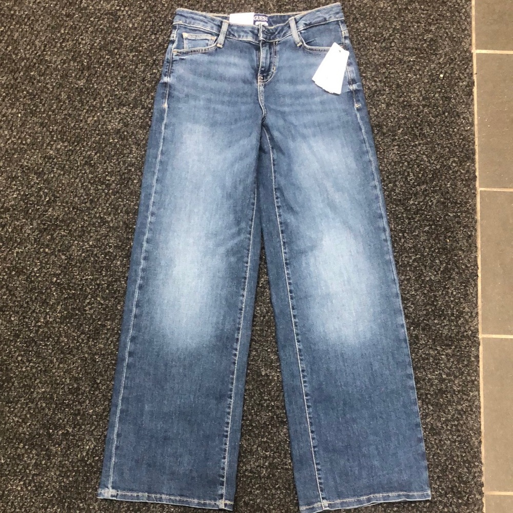 Guess Blue Flare Wide Leg Jeans Vintage-Inspired